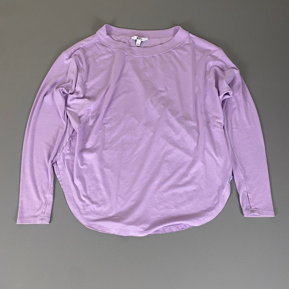 Joy Lab Long Sleeve Top Thumb Hole Athletic‎ Pullover Top Lightweight Lavender L - Picture 1 of 11